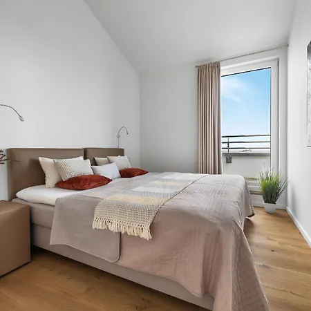 Ocean Queen- Penthouse, Balkon, Ostseeblick, Kamin 公寓