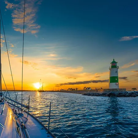 Ocean Queen- Penthouse, Balkon, Ostseeblick, Kamin 奥尔本尼兹